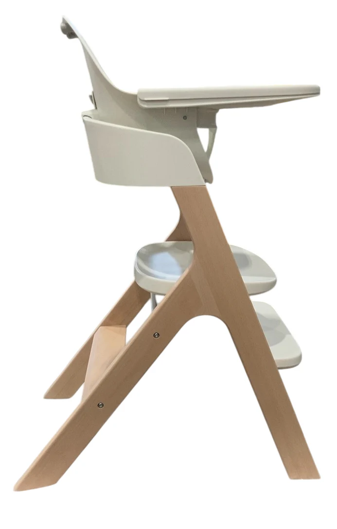Mockingbird High Chair, Natural Beech, White - Image 2