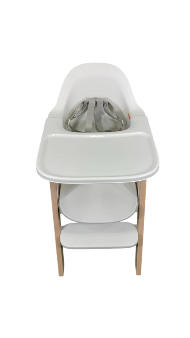 Mockingbird High Chair, Natural Beech, White - Image 2