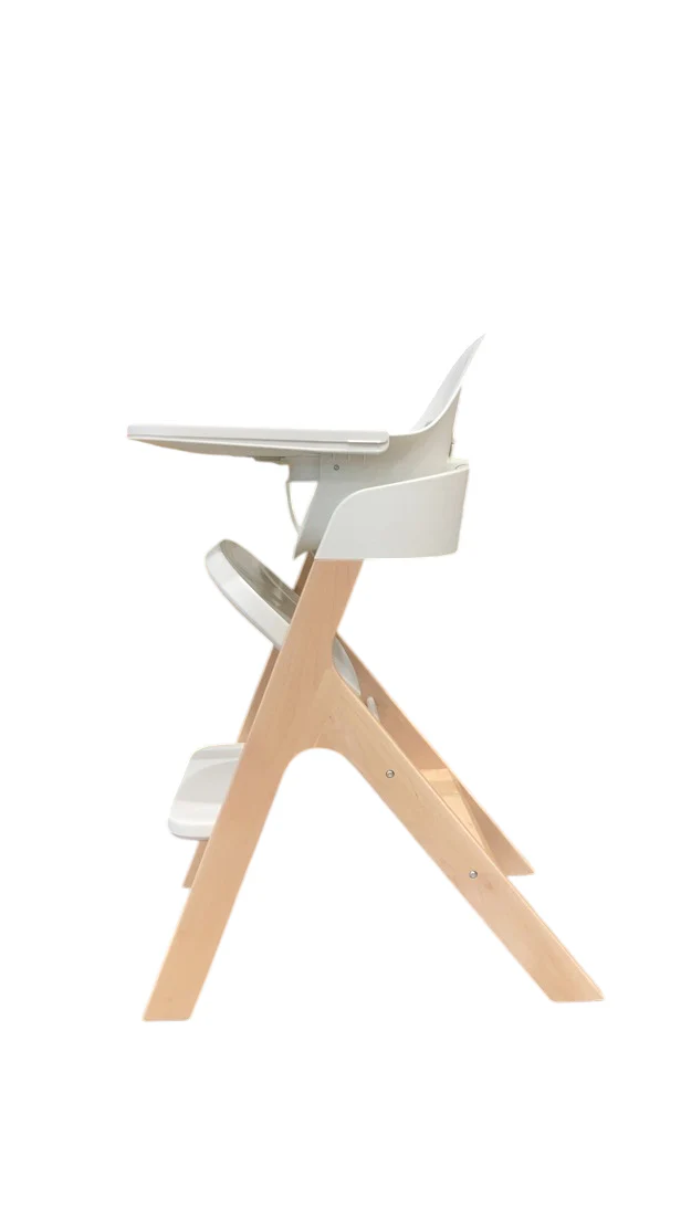 Mockingbird High Chair, Natural Beech, White - Image 2