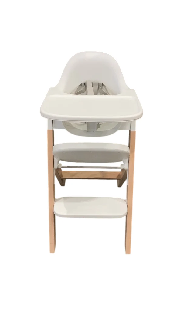 Mockingbird High Chair, Natural Beech, White - Image 3