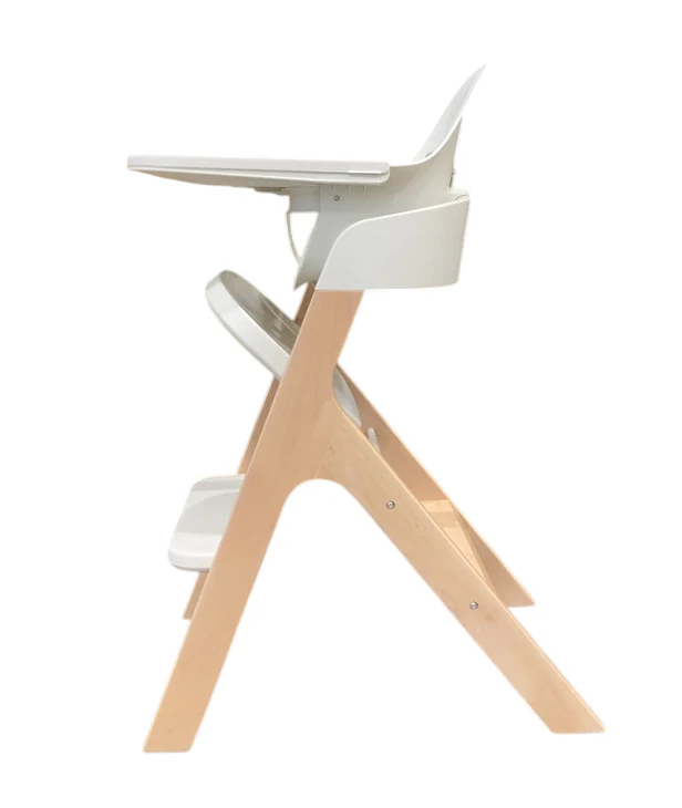 Mockingbird High Chair, Natural Beech, White - Image 3