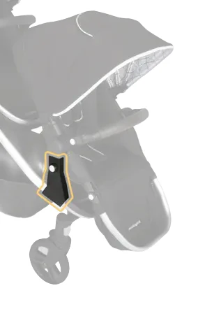 Mockingbird Second Seat Lower Adapters, Black