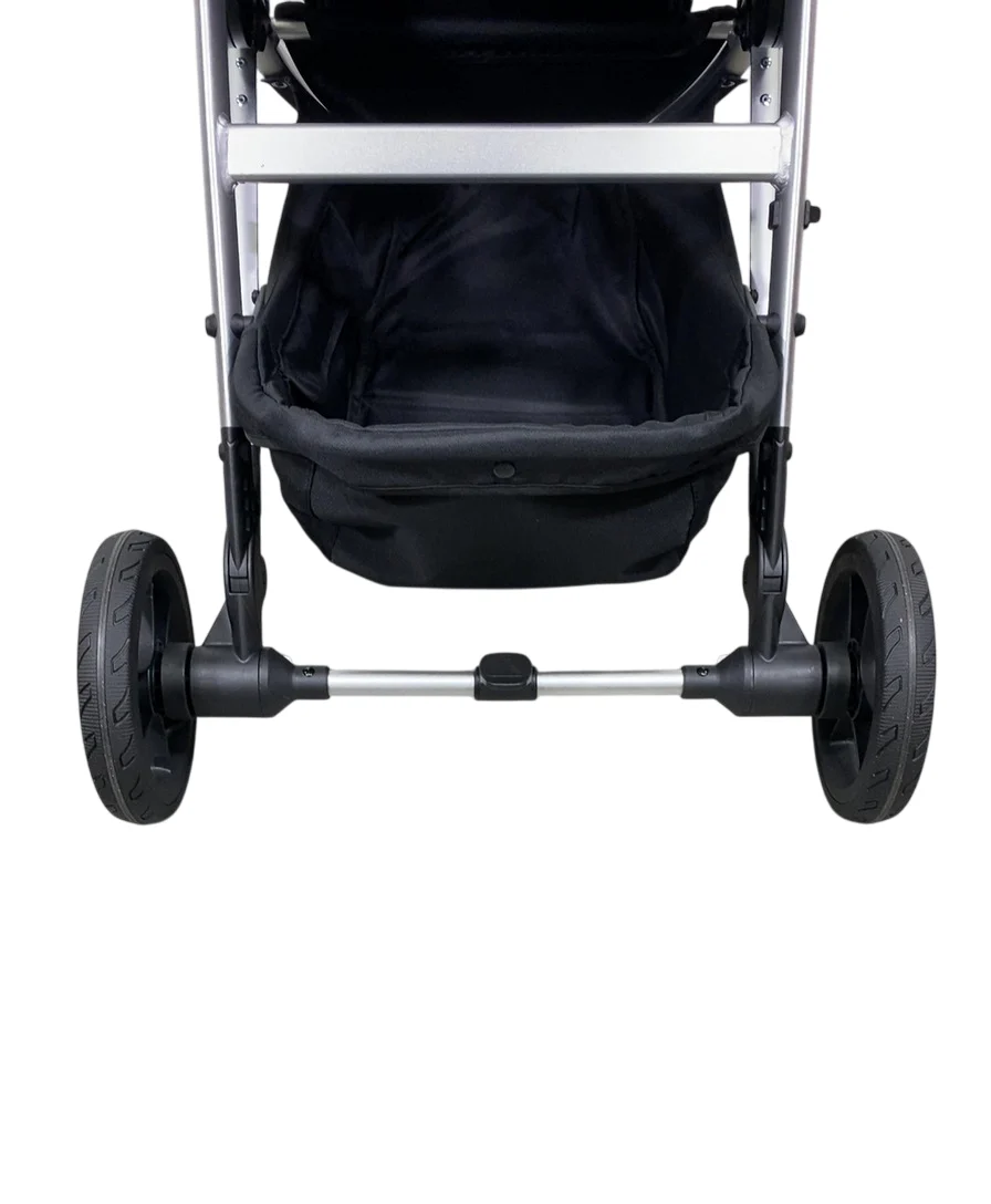 Mockingbird Single 2.0 Stroller, 2025, Black, Silver With Penny Leather, Windowpane - Image 8