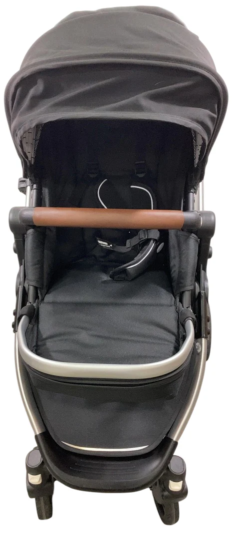 Mockingbird Single 2.0 Stroller, 2025, Black, Silver With Penny Leather, Windowpane - Image 3
