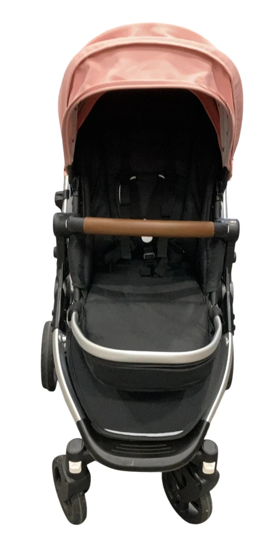 Mockingbird Single 2.0 Stroller, 2025, Bloom, Silver With Penny Leather, Watercolor Drops - Image 4