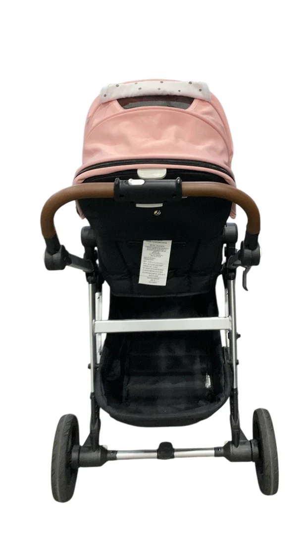 Mockingbird Single 2.0 Stroller, 2025, Bloom, Silver With Penny Leather, Watercolor Drops - Image 4