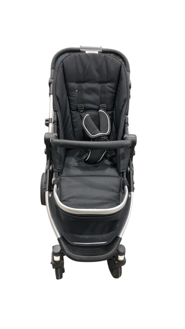 Mockingbird Single 2.0 Stroller, Silver With Black Leather, No Canopy, No Canopy, 2025 - Image 3