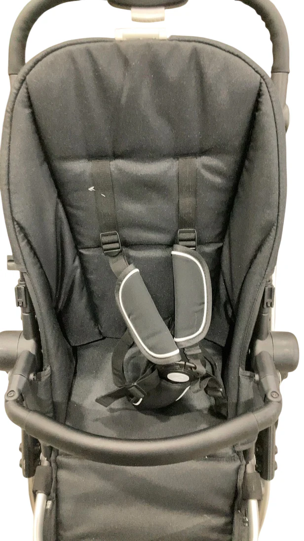 Mockingbird Single 2.0 Stroller, Silver With Black Leather, No Canopy, No Canopy, 2025 - Image 4