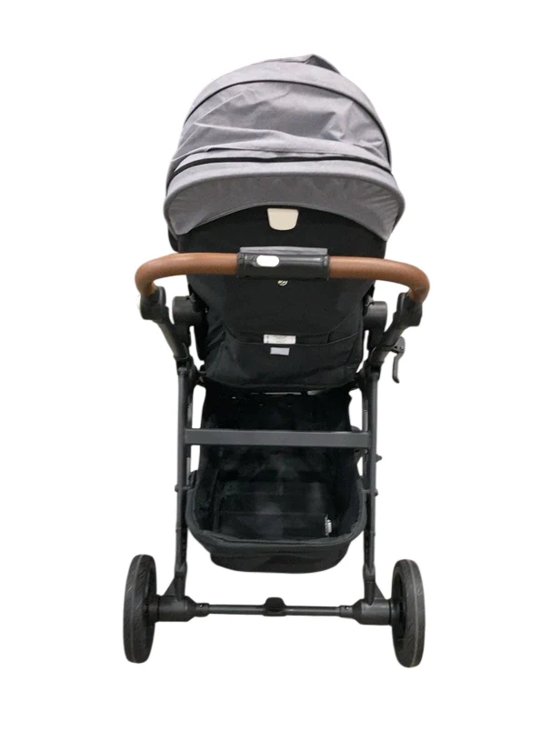 Mockingbird Single 3.0 Stroller, 2025, Heather Grey, Charcoal with Penny Leather - Image 6