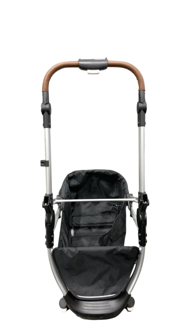 Mockingbird Single Stroller Frame, 2.0, 2025, Silver With Penny Leather