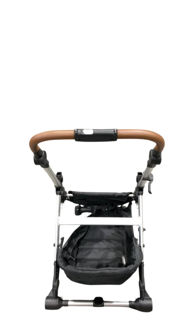 Mockingbird Single Stroller Frame, 2.0, 2025, Silver With Penny Leather - Image 3