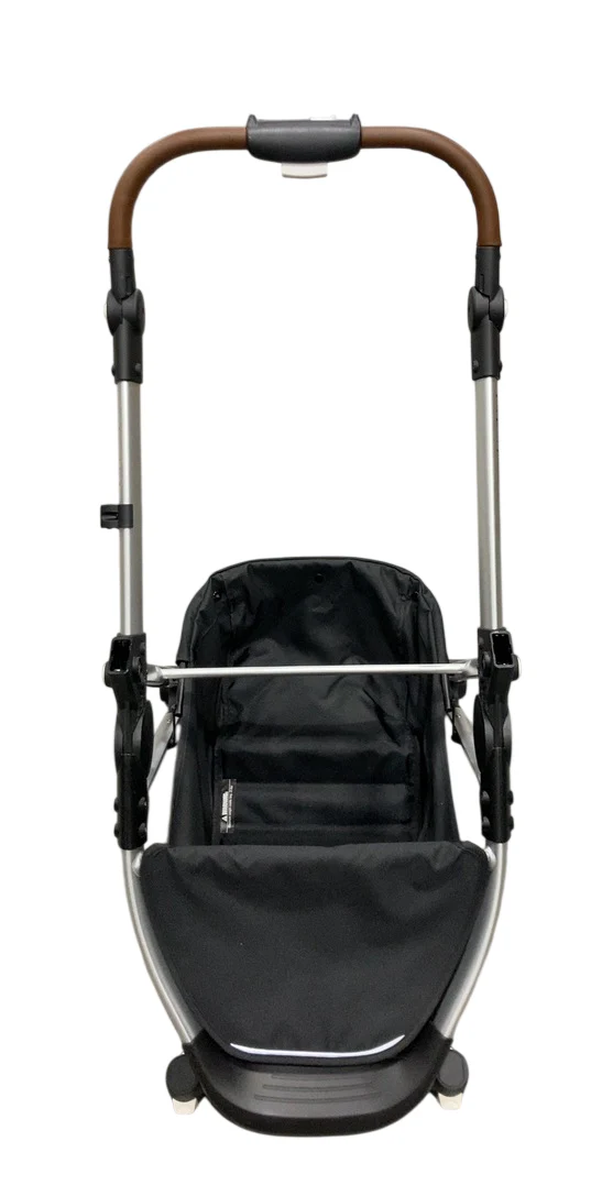 Mockingbird Single Stroller Frame, 2.0, 2025, Silver With Penny Leather - Image 2