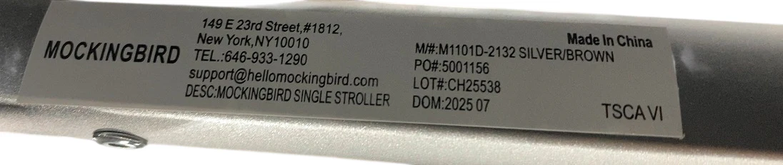Mockingbird Single Stroller Frame, Silver With Black Leather, 2.0, 2025 - Image 3