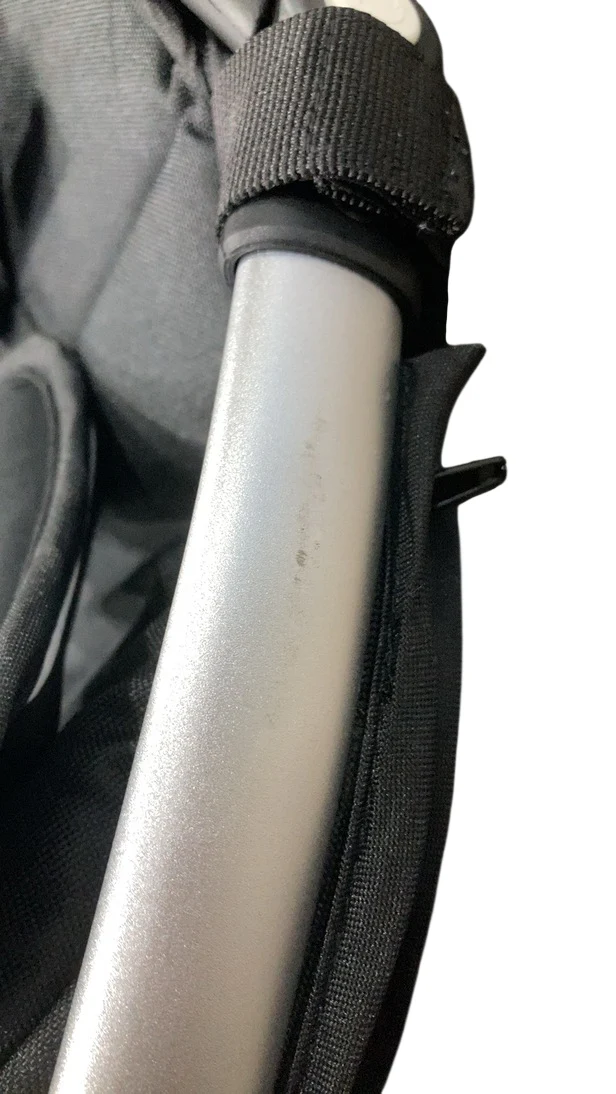 Mockingbird Single to Double 2.0 Stroller, 2025, Black, Silver With Black Leather, Windowpane - Image 4