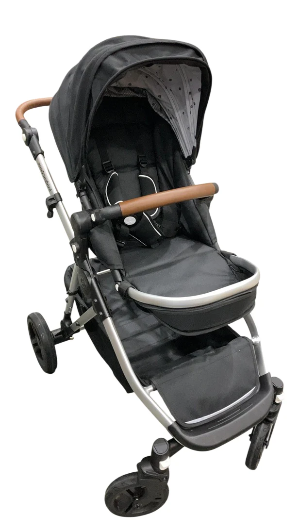 Mockingbird Single to Double 2.0 Stroller, 2025, Black, Silver With Penny Leather, Watercolor Drops - Image 2