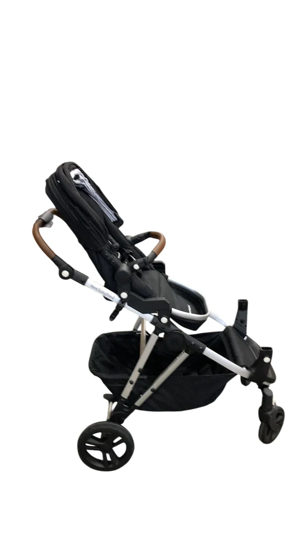 Mockingbird Single to Double 2.0 Stroller, 2025, Black, Silver With Penny Leather, Watercolor Drops - Image 4