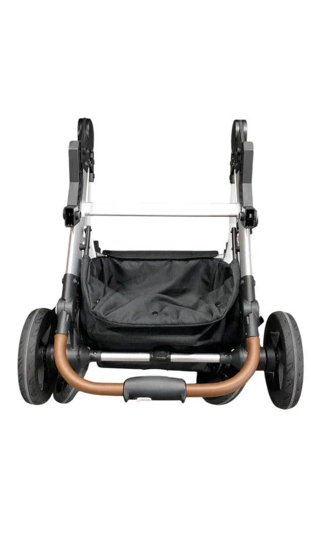 Mockingbird Single to Double 2.0 Stroller, 2025, Black, Silver With Penny Leather, Watercolor Drops - Image 8