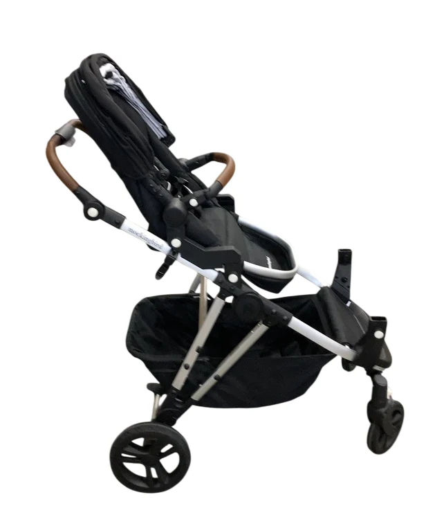 Mockingbird Single to Double 2.0 Stroller, 2025, Black, Silver With Penny Leather, Watercolor Drops - Image 2