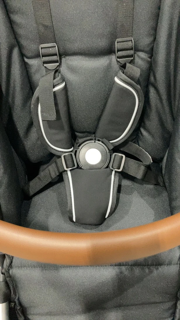 Mockingbird Single to Double 2.0 Stroller, 2025, Black, Silver With Penny Leather, Watercolor Drops - Image 5