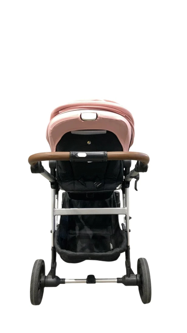 Mockingbird Single to Double 2.0 Stroller, 2025, Bloom, Silver With Penny Leather, Windowpane - Image 5