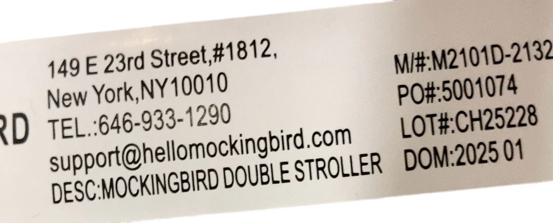 Mockingbird Single to Double 2.0 Stroller, Sky, Windowpane, Silver With Penny Leather, 2025 - Image 8
