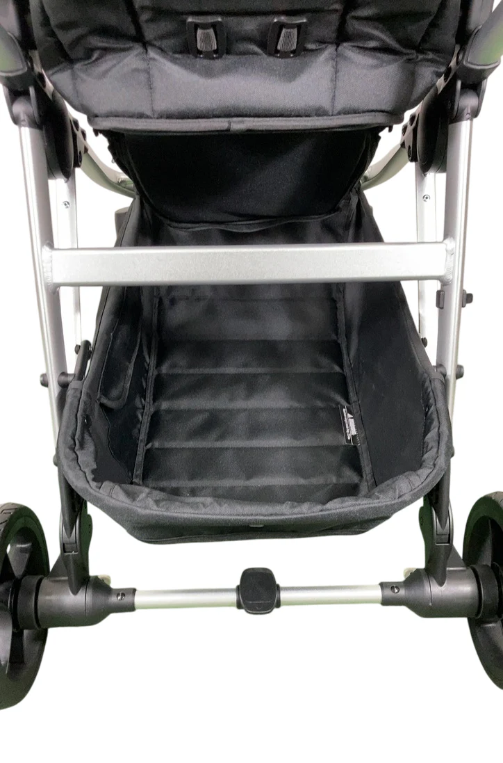 Mockingbird Single to Double 2.0 Stroller, Black, Watercolor Drops, Silver With Black Leather, 2025 - Image 11