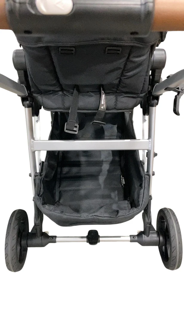Mockingbird Single to Double 2.0 Stroller, Black, Watercolor Drops, Silver With Penny Leather, 2024 - Image 4