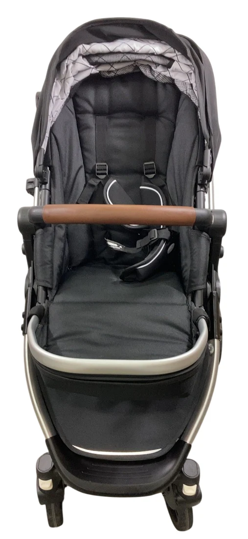 Mockingbird Single to Double 2.0 Stroller, Black, Windowpane, Silver With Penny Leather, 2025 - Image 4