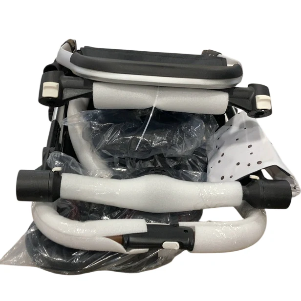 Mockingbird Single to Double 2.0 Stroller, Black, Windowpane, Silver With Penny Leather, 2025 - Image 4