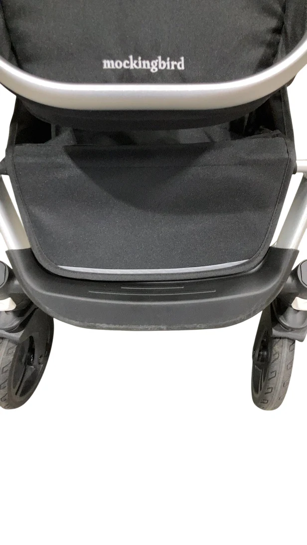 Mockingbird Single to Double 2.0 Stroller, Black, Windowpane, Silver With Penny Leather, 2025 - Image 7
