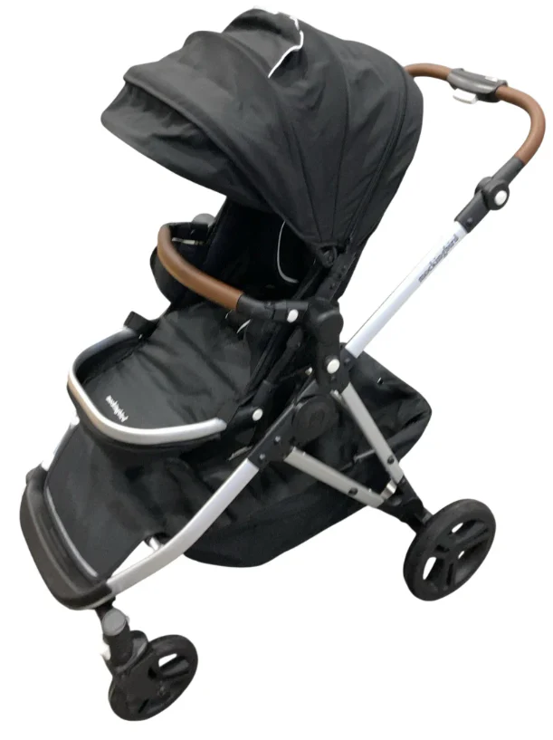 Mockingbird Single to Double 2.0 Stroller, Black, Windowpane, Silver With Penny Leather, 2025 - Image 2