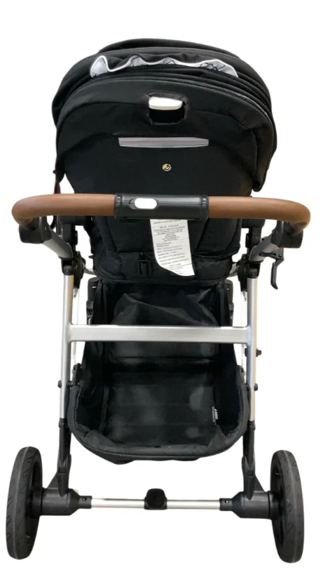 Mockingbird Single to Double 2.0 Stroller, Black, Windowpane, Silver With Penny Leather, 2025 - Image 3