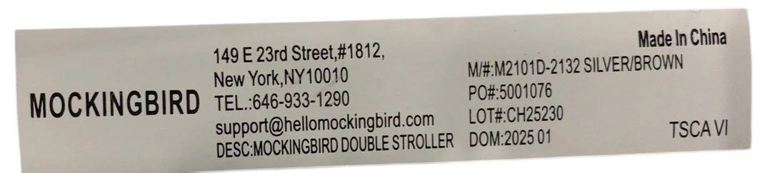 Mockingbird Single to Double 2.0 Stroller, Sage, Watercolor Drops, Silver With Penny Leather, 2025 - Image 4