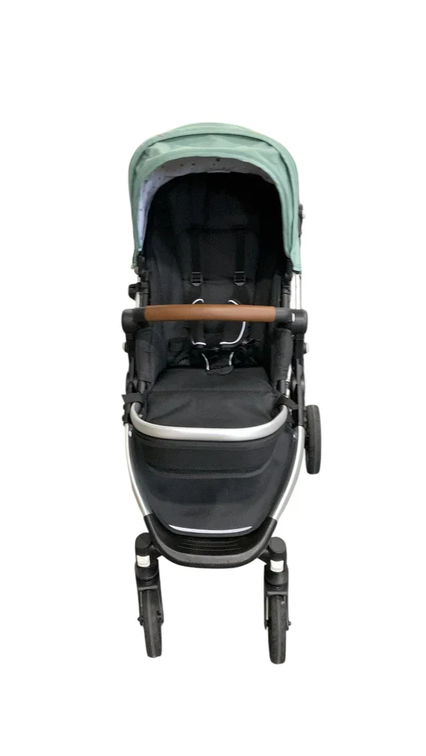 Mockingbird Single to Double 2.0 Stroller, Sage, Watercolor Drops, Silver With Penny Leather, 2025 - Image 2