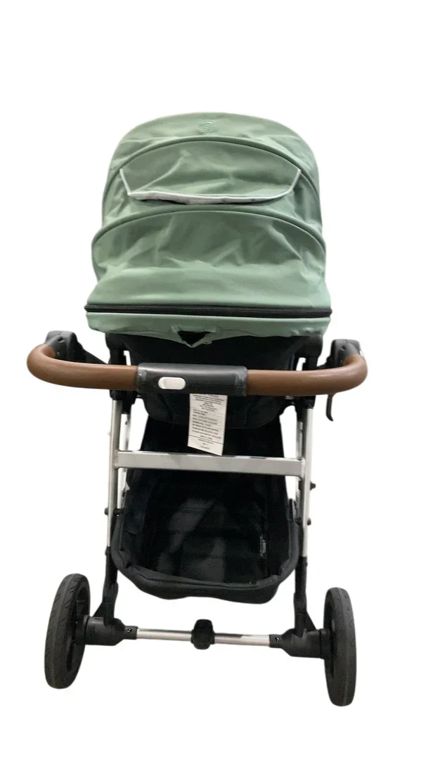 Mockingbird Single to Double 2.0 Stroller, Sage, Watercolor Drops, Silver With Penny Leather, 2025 - Image 3