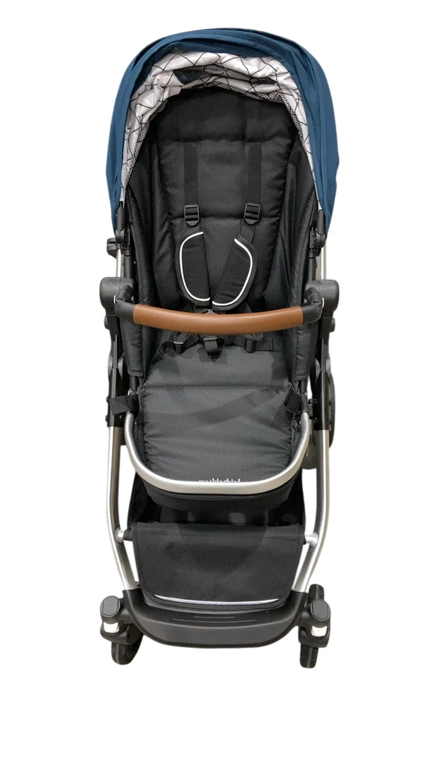 Mockingbird Single to Double 2.0 Stroller, Sea, Windowpane, Silver With Penny Leather, 2025 - Image 3