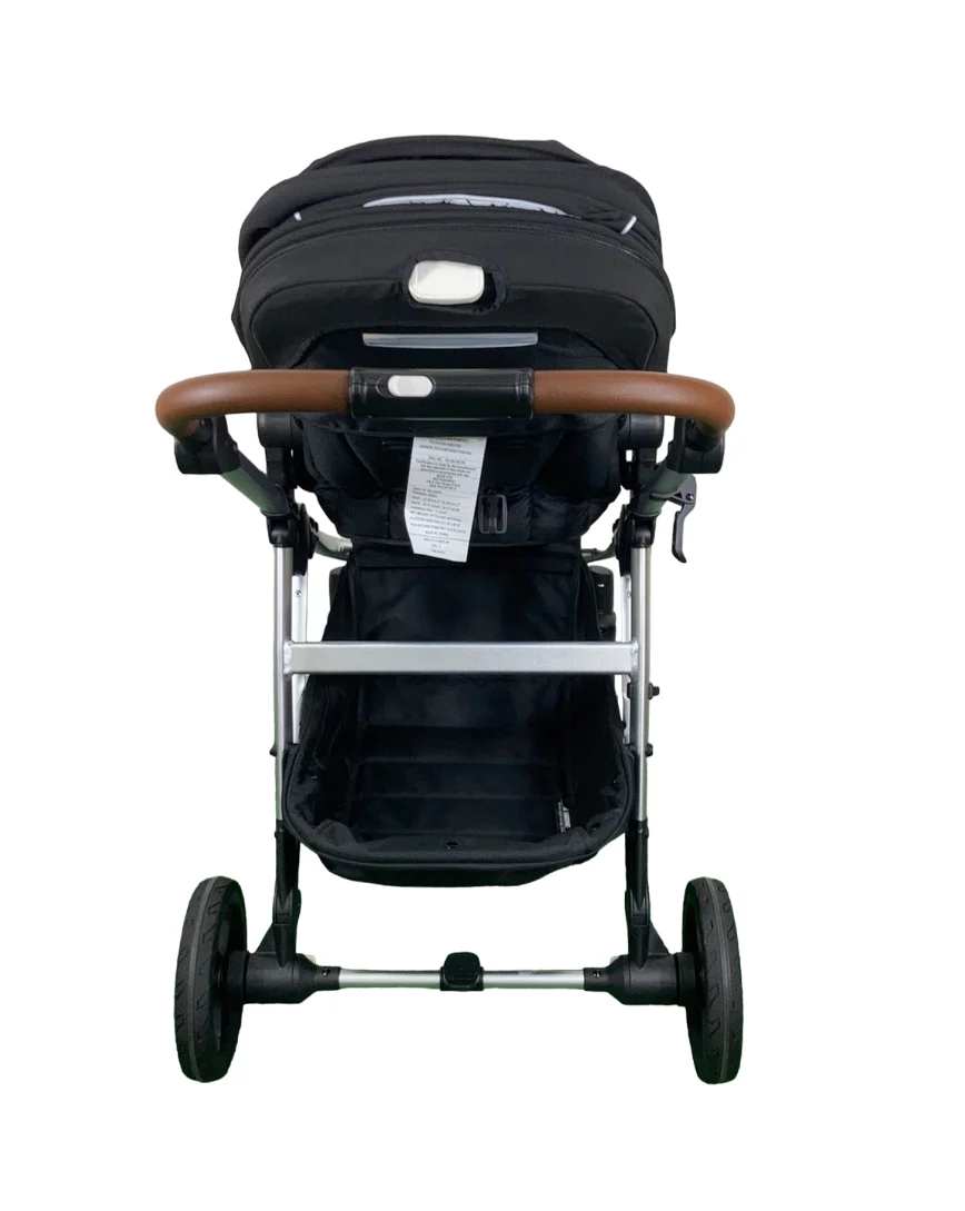 Mockingbird Single to Double 2.0 Stroller, Black, Windowpane, Silver With Penny Leather, 2024 - Image 7