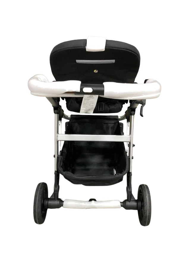Mockingbird Single to Double 2.0 Stroller, Sky, Watercolor Drops, Silver With Penny Leather, 2025 - Image 6