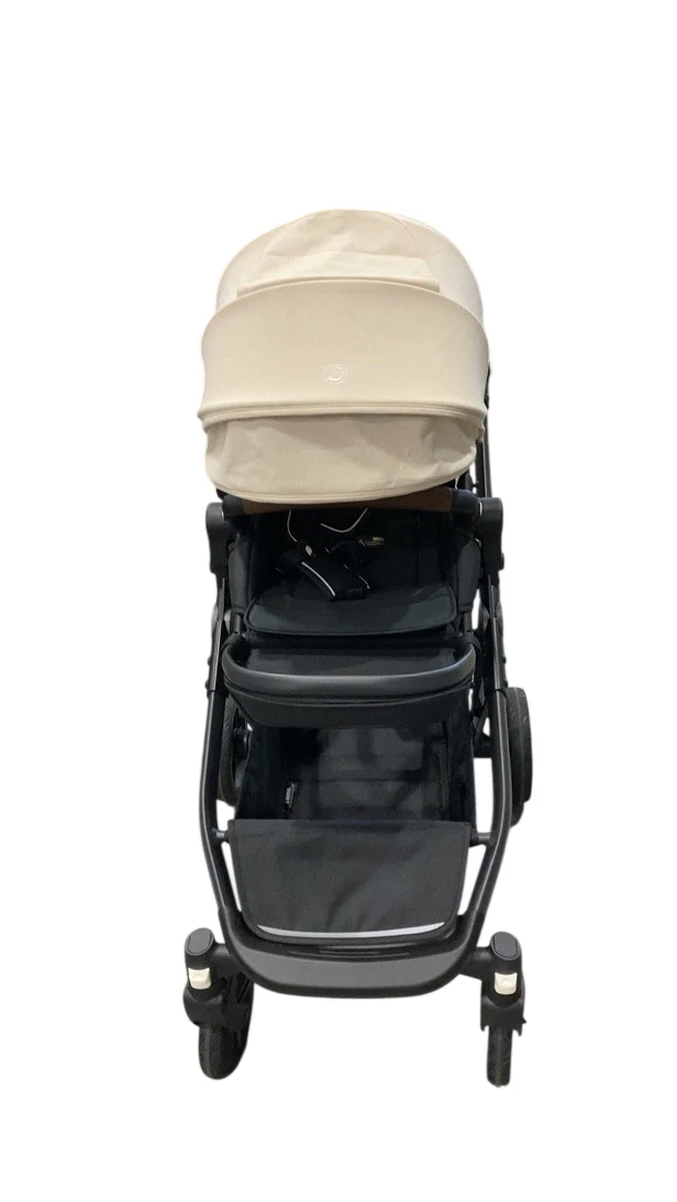 Mockingbird Single to Double 3.0 Stroller, 2025, Charcoal with Penny Leather, Oat