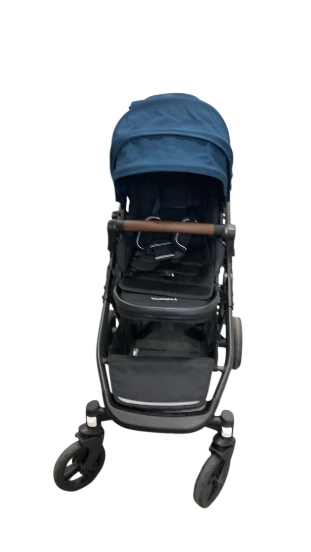 Mockingbird Single to Double 3.0 Stroller, 2025, Charcoal with Penny Leather, Sea - Image 9