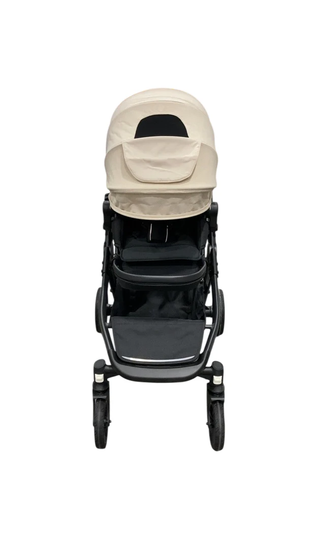 Mockingbird Single to Double 3.0 Stroller, 2025, Oat, Silver with Penny Leather - Image 3