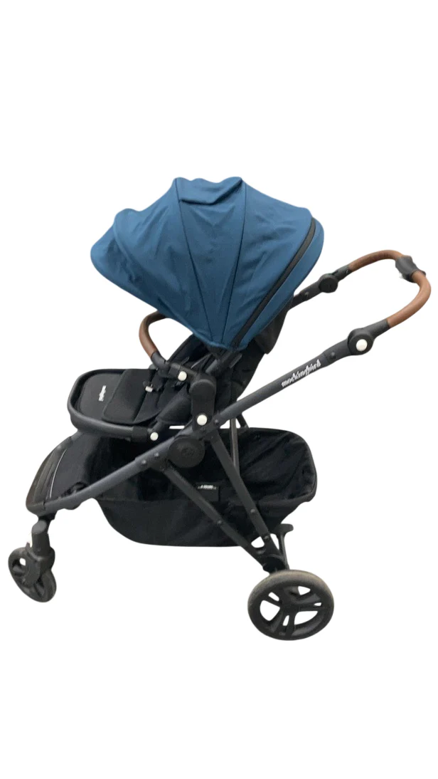 Mockingbird Single to Double 3.0 Stroller, 2025, Sea, Charcoal with Penny Leather - Image 3