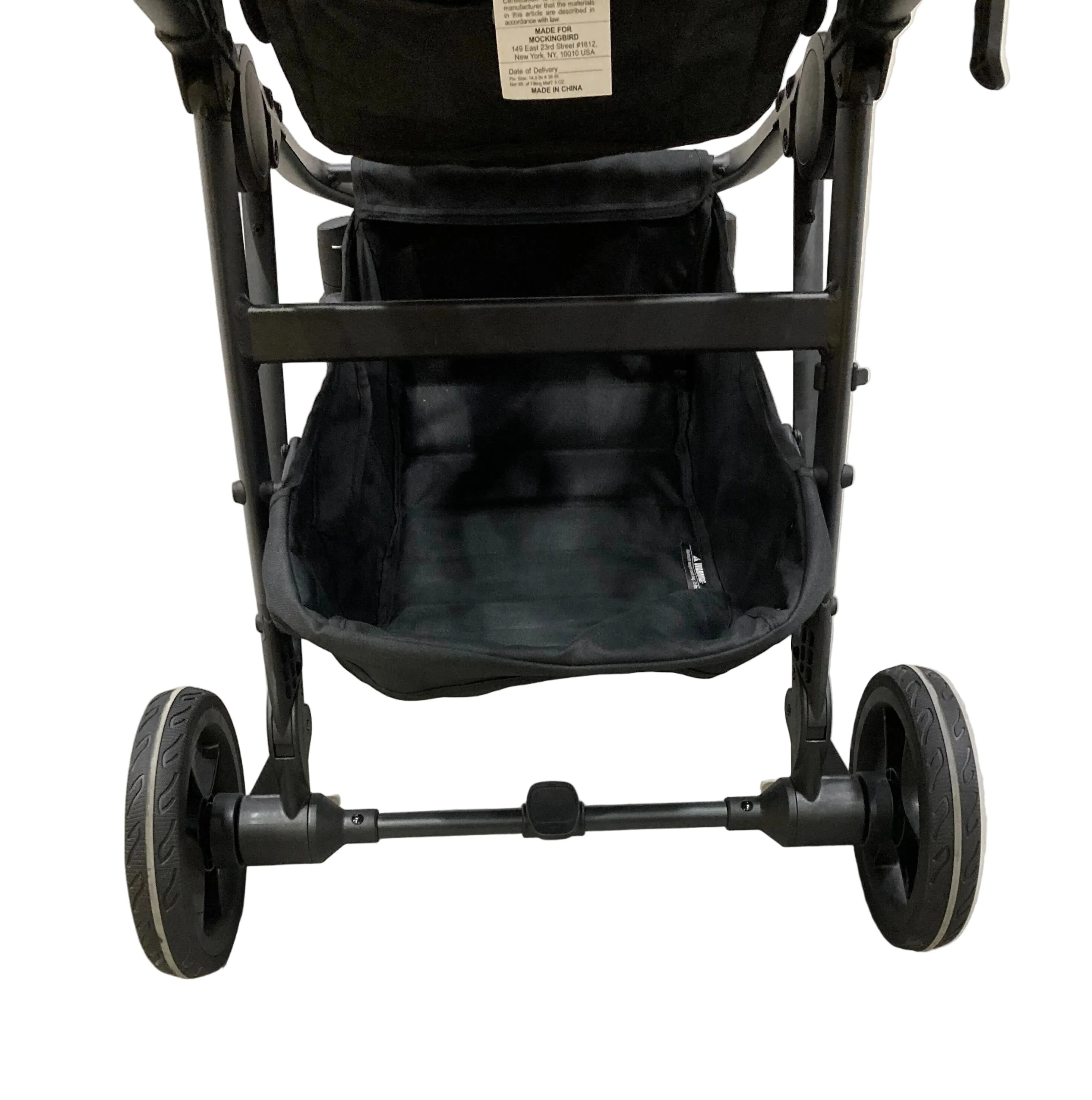 Mockingbird Single to Double 3.0 Stroller, 2026, Black Windowpane, Charcoal with Penny Leather - Image 10