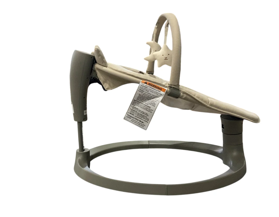 Momcozy 2-in-1 Electric Baby Swing, Khaki - Image 4