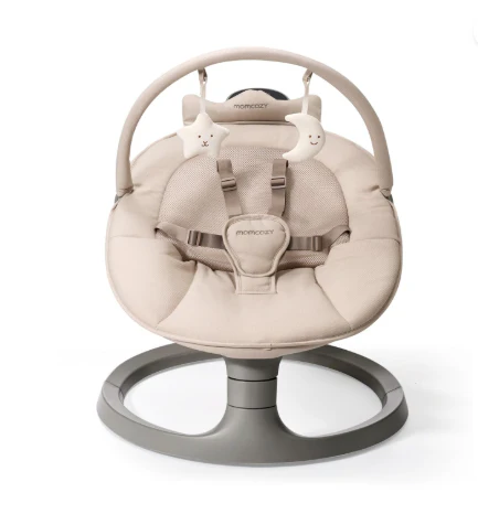 Momcozy  2-in-1 Electric Baby Swing, Khaki