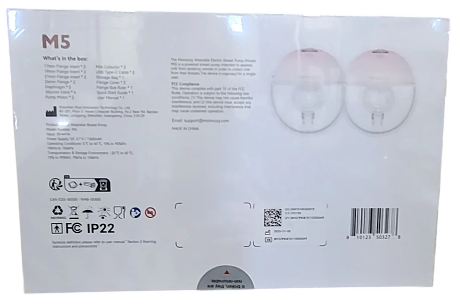 Momcozy All-in-one M5 Double Wearable Breast Pump, Gradiant Pink - Image 3