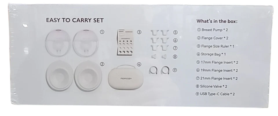 Momcozy All-in-one M5 Double Wearable Breast Pump, Gradiant Pink - Image 4