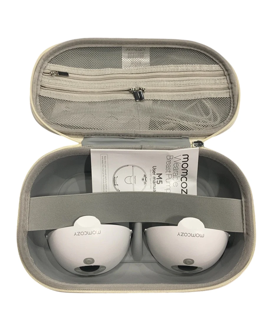 Momcozy All-in-one M5 Double Wearable Breast Pump, Quill Grey
