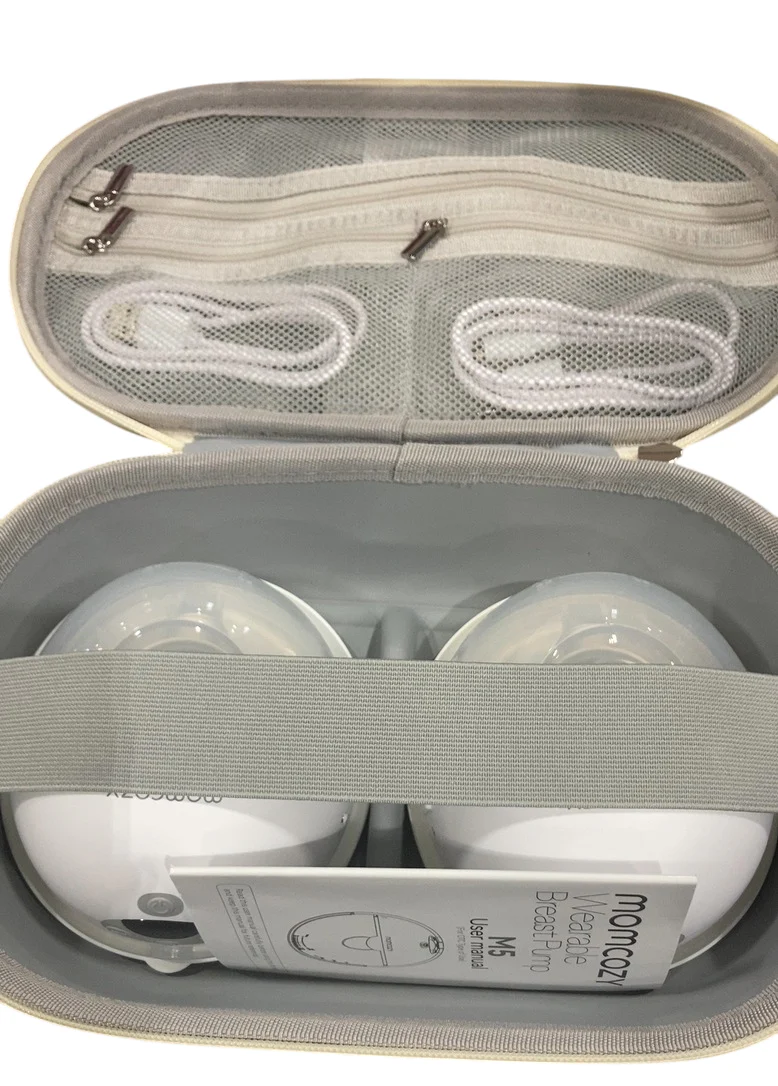 Momcozy All-in-one M5 Double Wearable Breast Pump, Quill Grey