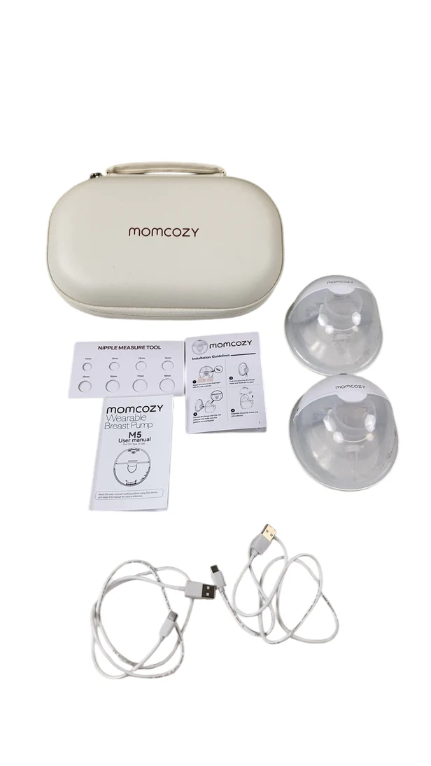 Momcozy All-in-one M5 Double Wearable Breast Pump, Quill Grey